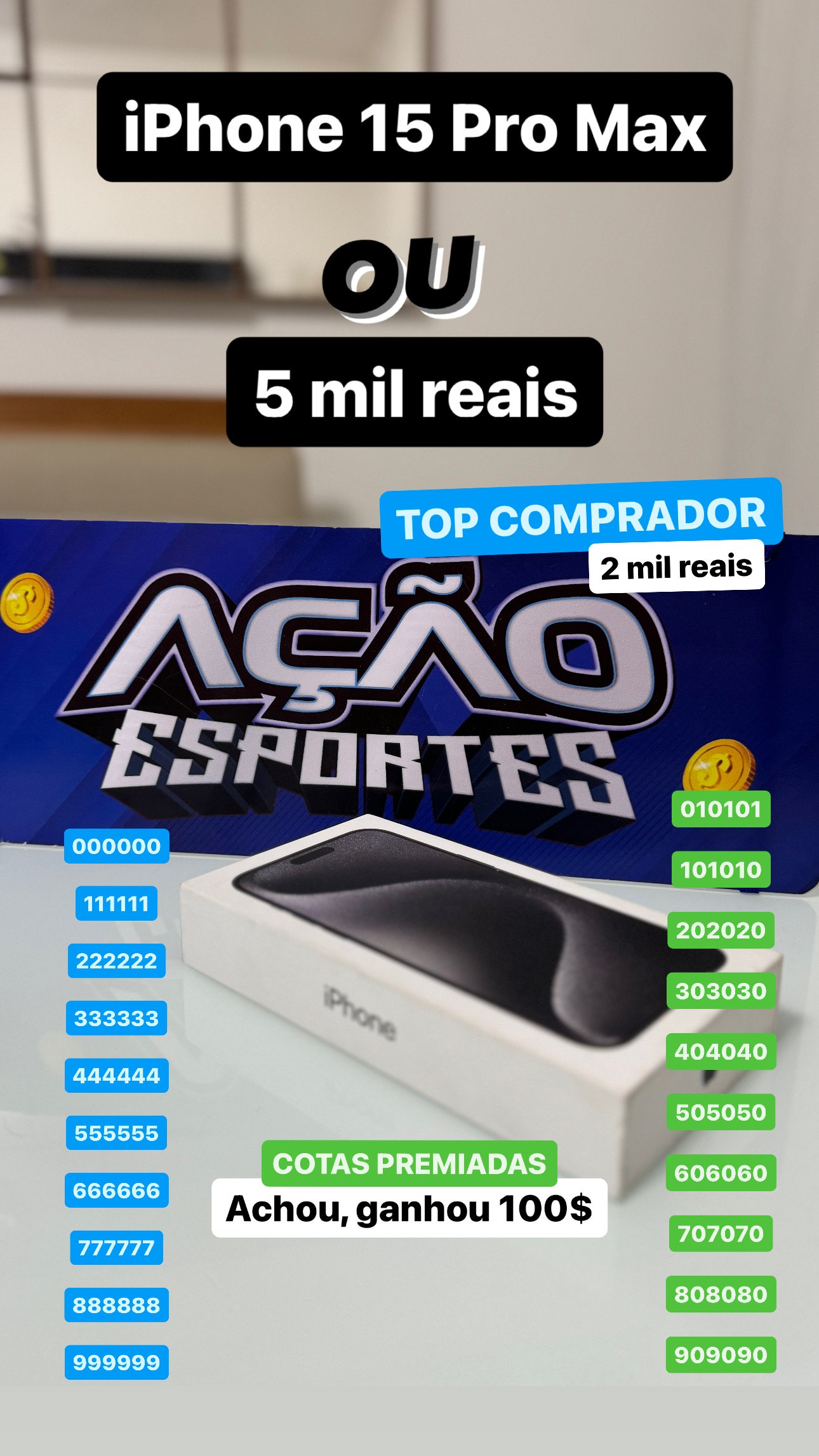 iPhone 15 Pro Max ou 5 MIL